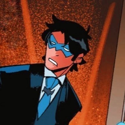 Nightwing Icon, Nighwing, Frickin Bats, Nightwing And Starfire, Univers Dc, Arte Dc Comics, Black Cartoon Characters, Dc Memes, Superhero Comics