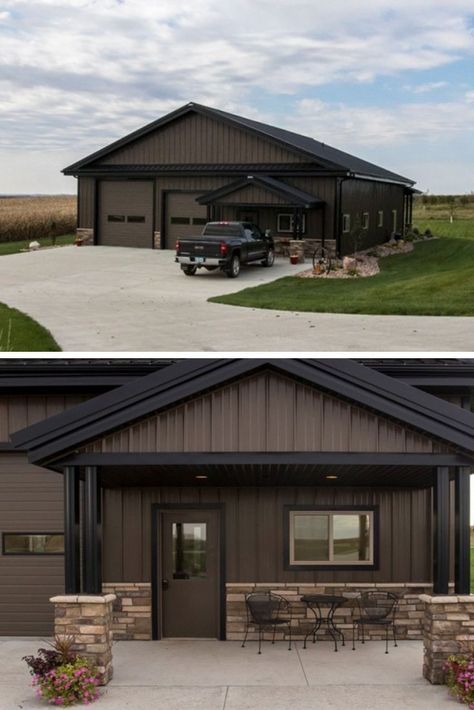 Dröm Hus Planer, Pole Barn Ideas, Land Plot, Utah House, Metal Building House Plans, Steel Building Homes, Metal Barn Homes, Morton Building, Metal Building Home