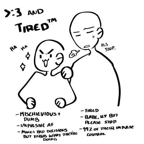 Tired X Energetic Ship Dynamic, Chaotic X Calm Ship Dynamic, Friendship Dynamics Drawing Duo, Friendship Dynamics Duo, Friend Dynamics Duo, Friendship Dynamics Drawing, Ships Dynamics, Shipping Dynamics, Ship Tropes