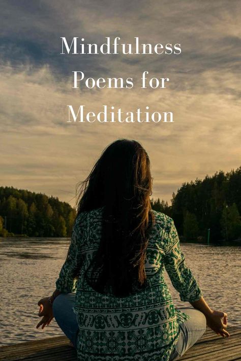 Mindfulness Poems, Morning Meditation Quotes, Yoga Poems, Inspiring Poems, Outdoor Meditation, Meditation Quotes Mindfulness, Meditation Inspiration, Breathing Meditation, Morning Meditation