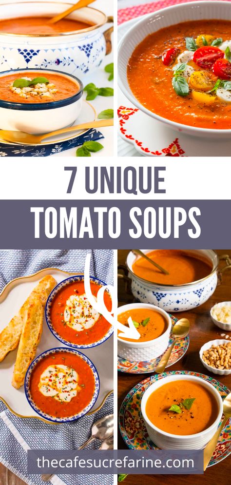 Elevated Tomato Soup, Spanish Tomato Soup, Fancy Tomato Soup, Gourmet Tomato Soup, Rustic Tomato Soup, Tomato Based Soups, Recipe Tomato Soup, Delicious Tomato Soup, Tomato Soups