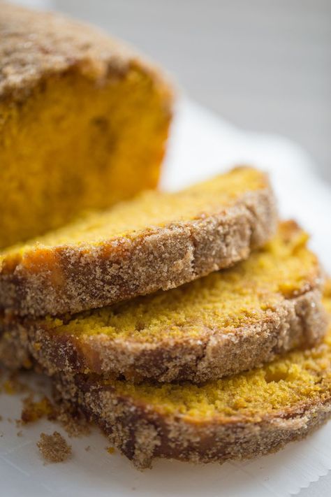 Pumpkin Swirl Donut Bread from Lauren's Latest.  If dipping an entire pumpkin loaf in butter and cinnamon sugar is wrong I don"t want to be right. #laurenslatest #falldessertrecipes #pumpkinrecipes Super Moist Pumpkin Bread, Donut Bread, Pinch Of Yum, Moist Pumpkin Bread, Cajun Pasta, Pumpkin Recipes Easy, Sugar Pumpkin, Pumpkin Bread Recipe, Fall Food