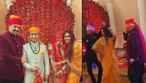 Mohena Kumari Singh's 'London Thumakda' With Hubby, Suyesh Rawat Makes Us Wonder Who Did It Better Shaadi Ka Ghar, Mohena Kumari, London Thumakda, Wedding Friends, Never Getting Married, White Kurta, Engagement Ceremony, Pink Lehenga, Arranged Marriage