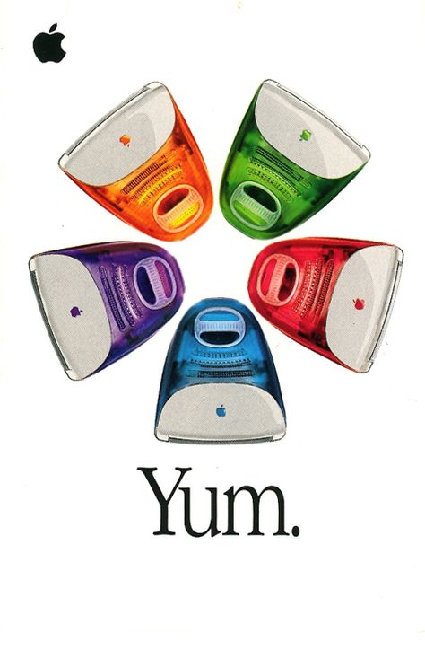 80s Advertisements, Apple Advertisement, Apple Advert, Famous Posters, Apple Ads, Apple Commercial, Apple Advertising, Imac G3, Apple Ii