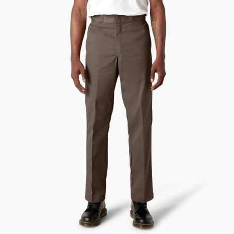 Brand New Genuine Dickies Men's Original Fit Flex 874 Work Pants 38x32 Color: Mushroom Material: 65% Polyester, 35% Cotton Features: Sits At Waist Flex For Ease Of Movement Original Fit Resists Wrinkles Tough On Stains Durable, Comfortable Please Let Me Know If You You Have Any Questions. Thanks For Looking! Dickie Work Pants, Dickies 874, Painters Pants, Uniform Pants, Dickies Pants, Work Uniforms, Brown Fashion, Work Pants, Clothing Company