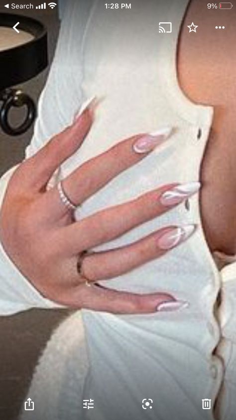 Almond Nails Kylie Jenner, Jenner Nails, Kylie Nails, Euphoria Nails, Stormi Webster, Nail Aesthetic, Kylie Jenner Nails, Nails 2022, French Tip Acrylic Nails