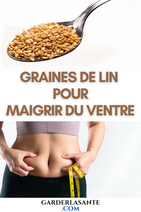 Une femme qui fait un régime minceur mesure la taille de son ventre, elle veut maigrir du ventre et consomme des graines de lin pour maigrir du ventre et avoir un ventre plat, elle utilise des recettes à base de graines de lin pour maigrir du ventre.