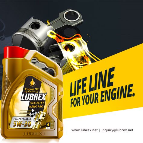 With Focus on performance, we are pushing our oils to the limits and adapting to Modern Engine Technologies.  #Lifebloodofyourengine #fullysynthetic #lubrexfzc Motor Oil Design, Engine Oil Creative Ads, Engine Oil Advertising, Ford Gt Gulf, Car Oil Change, Composite Veneers, Catalogue Layout, Graphic Design Posters Layout, Car Advertising Design