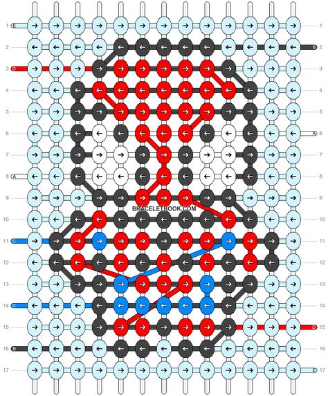 Alpha pattern #174203 | BraceletBook Spiderman Bead Pattern, Spiderman Friendship Bracelet Pattern, Disney Alpha Patterns, Marvel Peter Parker, Cute Friendship Bracelets, Spiderman Spider, Aesthetic Clothing, Alpha Pattern, Alpha Patterns