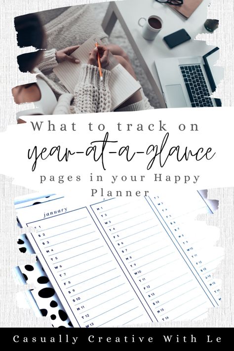 40 WAYS TO USE THE YEAR AT A GLANCE PAGE IN YOUR PLANNER - Casually Creative With Le Year At A Glance, Gift Post, Social Media Followers, Words Of Affirmation, Word Of The Day, Life Organization, At A Glance, Infant Activities, New Words