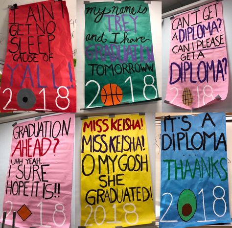 senior week posters Senior Sign Out Poster, Senior Poster Ideas, School Spirit Ideas Pep Rally, High School Posters, Spirit Posters, Senior Poster, School Spirit Posters, Rally Idea, Senior Posters