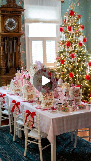 Courtney Whitmore Pizzazzerie® on Instagram: "Oh what FUN we had spreading Christmas magic at our annual Gingerbread House Tea Party in charming Charleston! 🍬✨🎄 Marshmallows, gumdrops and fluffy icing galore made for a sweet day filled with laughter and cheer for the sweetest little ones! My mom hosted gingerbread house Christmas tea parties for me and now I’m carrying on the tradition with her for my girls. ❤️🎀 It’s our favorite day of the year! I will share more on Pizzazzerie soon (you can also browse all our past tea parties on the site) and you can find our house tutorial, fluffy icing recipe, color scheme ideas, and more! TIS THE SEASON! ✨🍬💕🍭🥂 #gingerbreadhouses #gingerbreadhouseteaparty #charleston #christmasteaparty" Fluffy Icing Recipe, Fluffy Icing, Courtney Whitmore, Color Scheme Ideas, Christmas Tea Party, Kids Tea Party, Gingerbread House Christmas, House Tutorial, Tea Decor