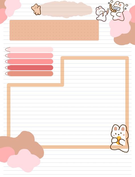 Bear Note Template - Notability Gallery Printable Notes Templates, Notability Notes, Notes Templates, Note Template, Cute Laptop Wallpaper, Printable Notes, Notes Template, Laptop Wallpaper, Laptop