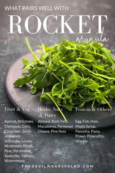 Rocket Salad Recipe, Salad Combinations, Rocket Recipes, Flavour Pairing, Flavour Profiles, Veg Protein, Sirtfood Diet, Creative Dishes, Fennel And Orange Salad