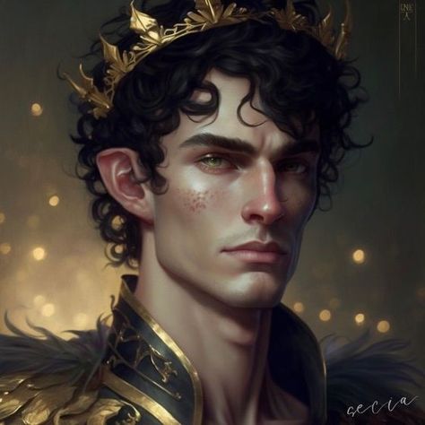 Evil King Art, Unseelie Prince, Vampire Village, Water Fae, Fae King, Art Outfits, Fantasy Portraits, King Art, Fantasy Male