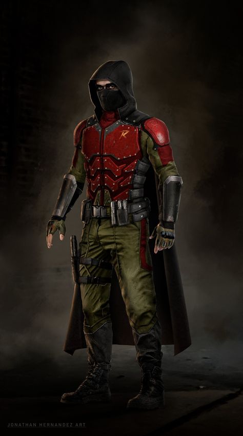 Batman Oc Character, Robin Concept Art Suits, Robin Suit Concept Art, Gotham Knights Concept Art, Gotham Knights Suits, Robin Suit Design, Batman Concept Art Suits, Robin Concept Art, Robin Gotham Knights