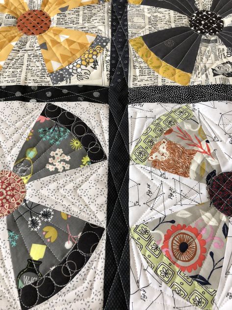 Steampunk Quilt, Sweet Beans, Jen Kingwell, Scrappy Quilt Patterns, Machine Quilting Designs, Scrappy Quilt, Custom Quilts, Quilting Tips, Quilt Tutorials