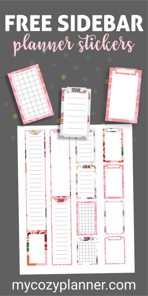 Sticker Images Free Printable, Printable Planner Stickers Free, Free 2023 Printable Planner, Happy Planner Layout Free Printables, Floral Stickers Free Printable, Cute Printables, Free Stickers Printables, Free Planner Printables, Planner Date Stickers Free Printable