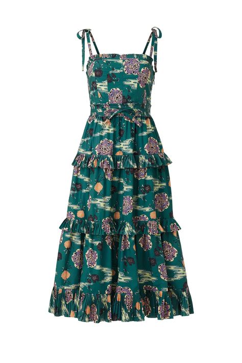 Ulla Johnson Dress, Floral Frocks, Popular Dresses, Printed Cotton Dress, Rent The Runway, Dress The Population, Layer Dress, Looks Chic, Dressy Outfits