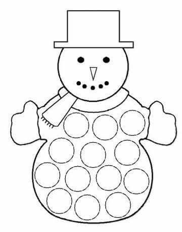 Snowman Crafts Preschool, Snowmen Crafts, Crafts For Preschoolers, January Crafts, Arts And Crafts For Teens, Do A Dot, Arts And Crafts House, Easy Arts And Crafts, Art And Craft Videos