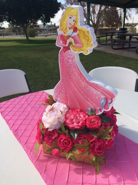 Aurora Party Decoration, Aurora Birthday Party Decorations, Princess Aurora Centerpiece Ideas, Princess Aurora Theme Birthday, Sleeping Beauty Centerpiece Ideas, Princess Table Centerpiece, Princess Centerpiece Ideas, Sleeping Beauty Centerpiece, Princess Aurora Birthday Party