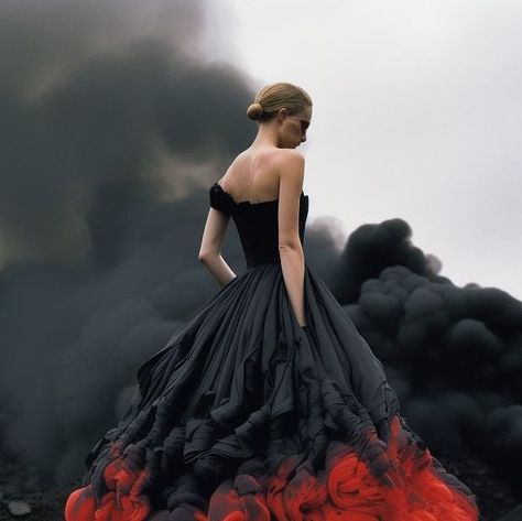 Helen Breznik on Instagram: "Lana Lava #aifashion #aiart #midjourneydesign #midjourney #ai #volcanoart #lavadress #firedress" Creative Dress, Avant Garde Fashion, Instagram Creative, May 22, Dress Designs, Creative Fashion, Dream Dress, Aesthetic Fashion, Classy Outfits