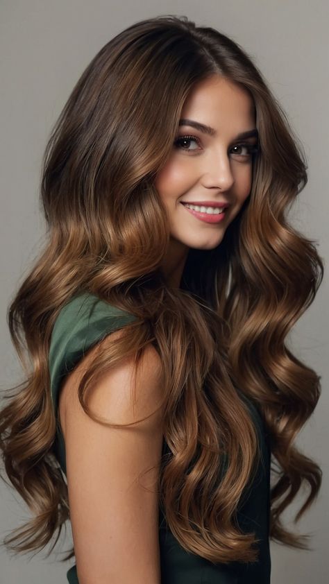 Discover the hottest fall hair trend with our guide to stunning fall balayage hair Whether you're a fan of brunette blonde dark brown hair or even brunettes with dark highlights we've got you covered From brunette auburn to brown hair brunettes and dark black hair fall in love with the beauty of balayage caramel highlights this season Elevate your style with the perfect blend of colors for a gorgeous autumn look Voluminous Brunette Hair, Dark Brown Ombre Long Hair, Brunette With Auburn Highlights, Brunette With Hazel Eyes, Fall Balayage Hair, Brunette Auburn, Hair Brunettes, Fall Balayage, Balayage Caramel