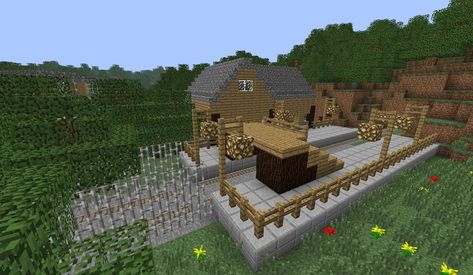 Train Station Minecraft, Minecraft Train Station, Small Train Station, Minecraft Train, Minecraft Houses For Girls, Minecraft Houses Xbox, Minecraft Houses Interior, Minecraft City Ideas, Minecraft Houses Blueprints