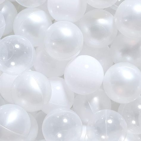 Amazon.com: N+A White Balls for Ball Pit with Clear Balls for Baby Ball Pit, for Boys Girls Toddlers Play Tent, 100 Count : Toys & Games Toddler Party Decorations, Toddler Play Tent, Kids Ball Pit, Baby Ball Pit, Ball Pit Balls, Toddler Parties, Baby Playpen, Baby Pool, Baby Ball