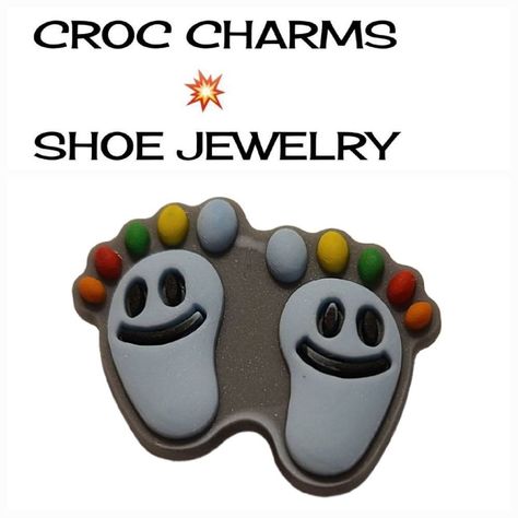 New * Shoe Charms Rainbow Happy Feet Footprint Band Clog Shoe Jewelry Pop Some Personality Into Your Shoes With This Decorative Charm. Adorable Little Charms Suitable For All Ages, Whimsical, Cute Great For School Or Home As Incentive Prizes & Rewards Theme: Happy Feet Colorful Rainbow Character: Footprints Charms Included: 1 Brand New. Never Worn. Giftable. Gift Item. Makes A Great Birthday Or Christmas Present. Price $8 Each Sale - Buy 2 Get 1 Free* Buy More To Save $$ Any 3 For $16 Any 6 For Rainbow Character, Avon Perfume Bottles, Clog Shoe, Red Lightning, Avon Perfume, Peanuts Christmas, Croc Charms, Rubber Shoes, Mccalls Patterns