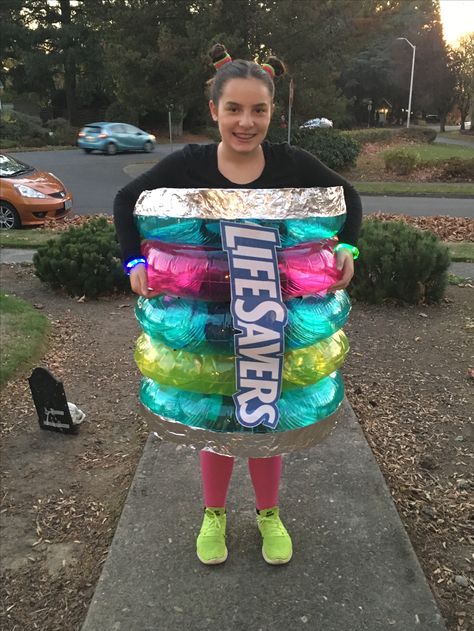 Lifesaver Halloween Costume, Life Saver Costume, Lifesaver Costume, Glue Costume Elmers, Duct Tape Mannequin, Duct Tape Clothes, Foil Tape, Teaching Second Grade, Halloween 2024