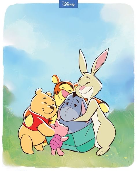 Winnie The Pooh And Friends, Foto Disney, Winnie The Pooh Pictures, Pooh And Friends, Drawing Hands, Cute Winnie The Pooh, 디즈니 캐릭터, Winnie The Pooh Friends, Disney Phone Wallpaper