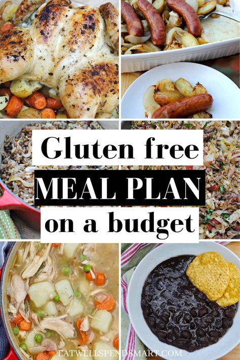 Cheap Gluten Free Meals, Aldi Gluten Free, Gluten Free Menu Planning, Gluten Free Dairy Free Recipes Dinner, Grocery Shopping On A Budget, Cheap Ingredients, Gluten Free Dairy Free Dinner, Gluten Free Family Meals, Gluten Free Diet Plan