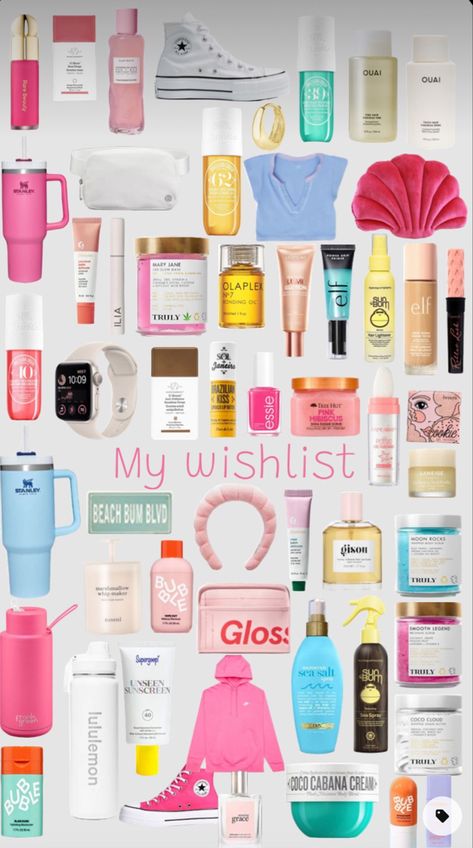 Things That Every Girl Needs, My Preppy Wishlist, Things To Get For Christmas, Pink Essie, Preppy Wishlist, Girl Wishlist, Preppy Birthday Gifts, Preppy Essentials, Girly Christmas Gifts