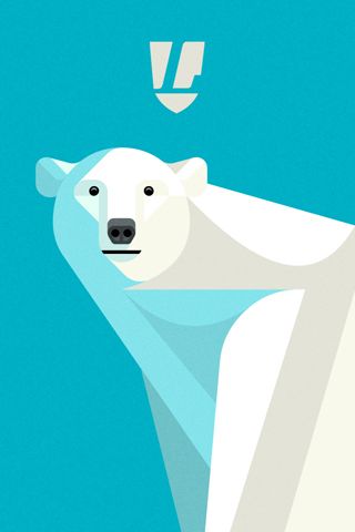 Poolga - Polar Bear Portrait - Lumadessa Conceptual Poster, Penguin Igloo, Kids Room Christmas, Omg Posters, Polar Bear Illustration, Bear Habitat, Bear Portrait, Graphic Design Wallpaper, Vector Animals