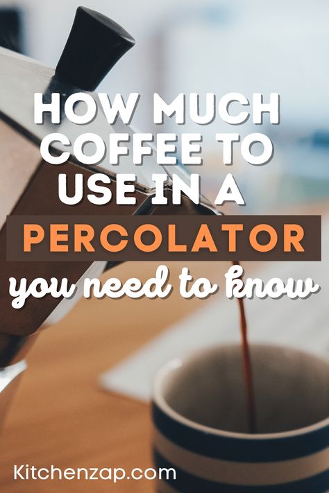 How To Use A Percolator Coffee, Percolator Coffee How To Make, Coffee Measurements, Man Recipes, Percolator Coffee Pot, Coffee Percolator, Easy Coffee Recipes, Making Coffee, Big Coffee