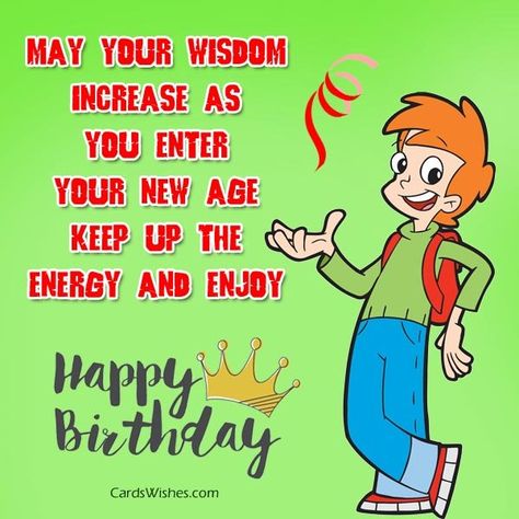 Birthday messages for a teenager can be tricky to write down because most of the people send them advice filled cards when they just want you to be around. Remember when you were a teenager and all you wanted to do is what you wanted to do? Birthday messages to teenagers should be fun filled, don’t... Happy Birthday Wishes Boy, Happy Birthday Teenager, Blessed Birthday Wishes, 13th Birthday Wishes, Birthday Wishes Boy, Happy Birthday Wishes For Him, Sweet Birthday Messages, Birthday Wishes For Him, Bday Wishes