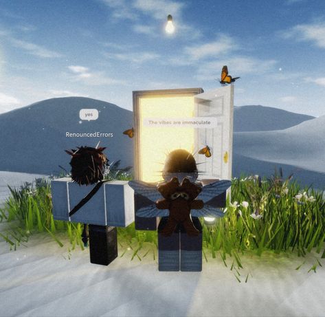 ROBLOX GAME: SPRING 🌱 Dreamcore Weirdcore Liminalspace Backroom Roblox Avatars Codes, Roblox Avatar Ideas, Dream Core, Pixel Game, Roblox Games, Chefs Kiss, Roblox Game, Up Theme, Dreamcore Weirdcore