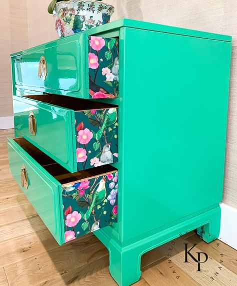 Wallpaper On Drawer Sides, Dresser Contact Paper Makeover, Wallpaper In Furniture, Wallpaper Inside Dresser Drawers, Wallpaper Covered Furniture, How To Use Peel And Stick Wallpaper On Furniture, Peel And Stick On Dresser, How To Use Wallpaper On Furniture, Peel And Stick Dresser Makeover