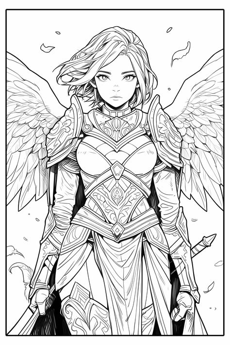 Manga Coloring Book, Witch Coloring Pages, Color Drawing Art, Adult Coloring Designs, Detailed Coloring Pages, Cool Coloring Pages, Coloring Book Art, Cute Coloring Pages, Book Art Drawings