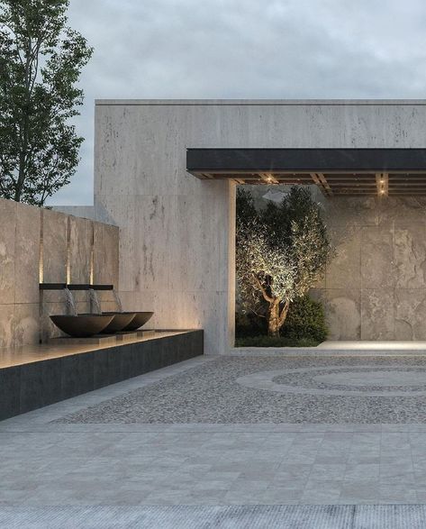 Outside Design, House Outside, Courtyard Design, Casa Exterior, Landscape Architecture Design, House Outside Design, House Landscape, Architecture Exterior, Facade Architecture