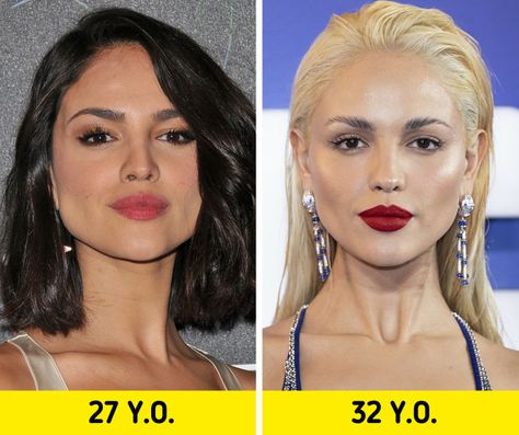 18 Celebrities Who Shocked the World With Their Transformation Celebrity Style Aesthetic, Celebrity No Makeup, Celebrity Before And After, Amazing Makeup Transformation, Celebrity Eclipse, The Golden Ratio, Makeover Before And After, Extreme Makeover, Kelly Osbourne