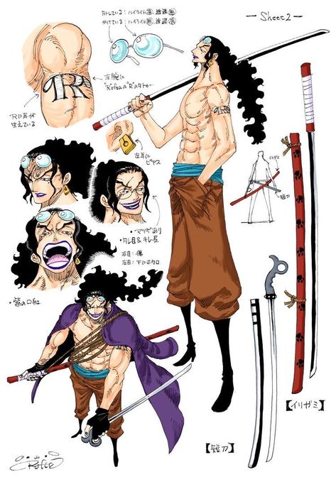 Kon Bleach, Bonney One Piece, One Piece Characters, Hulk Character, Doflamingo Wallpaper, One Piece World, One Piece Crew, Black Cartoon Characters, Model Sheet