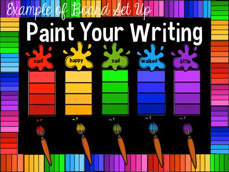 Colour Theme Preschool, Decorating Classroom, Rainbow Friend, Owl Classroom, Preschool Bulletin, Inspired Painting, Chart Ideas, Late To The Party, Preschool Bulletin Boards