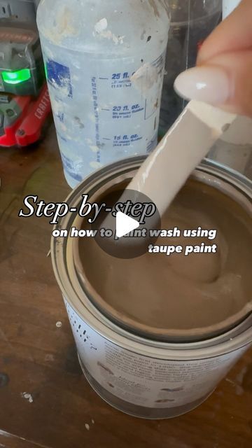 Angelina & Tom | Furniture Refinishing 🖌️ on Instagram: "I love exposing Pinewood grain, but I don’t love the orange and red tones you get with oil-based stain, so I avoid it by using a paint wash. I prefer the finish of taupe paint. A matte poly topcoat perfectly completes the finish every time! 👌
✨✨✨FOLLOW FOR MORE TIPS✨✨✨
📍

📍

📍

📍

📍
#Furniture #Vintage #Antique #FurnitureFlipping #Refurbish #FurnitureDesign #DIYFurniture #PaintedFurniture #chalkPaint #mineralpaint #Modernhome #furnituremakeover #paintwash #anniesloan #ThriftedFurniture #thrifted #SmallBusiness #BossBabe #VeteranOwned #Entrepreneur" Brown Wash Furniture, Tan Washing Furniture, Tan Wash Furniture, Tan Wash, Thrifted Furniture, Paint Wash, Repurpose Furniture, Taupe Paint, Stain Techniques