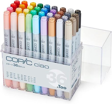 Copic Ciao Start 36 Color Set : Amazon.ca: Home Copic Ciao, Artist Markers, Art Pens And Markers, Pen Illustration, Copic Sketch, Art Manga, Sketch Markers, Pen Sketch, Art Pens