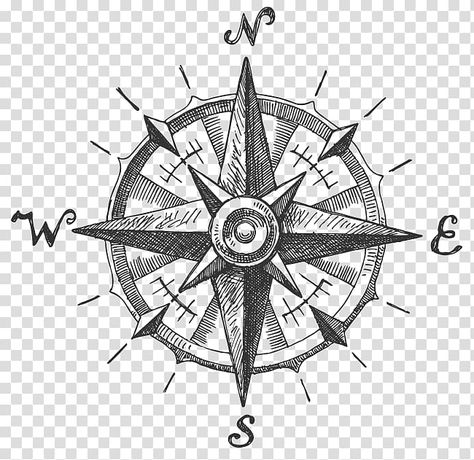 Compass Rose Art, Pirate Compass, North Compass, Nautical Compass Tattoo, Compass Tattoo Men, Compass Tattoos, Best Compass, Compass Drawing, Compass Art