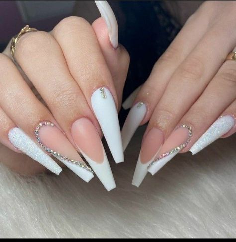 Gold Acrylic Nails, Long Acrylic Nail Designs, Nails Design With Rhinestones, Glow Nails, Long Acrylic Nails Coffin, Acrylic Nails Coffin Pink, Long Square Acrylic Nails, Acrylic Nails Coffin Short, Pink Acrylic Nails