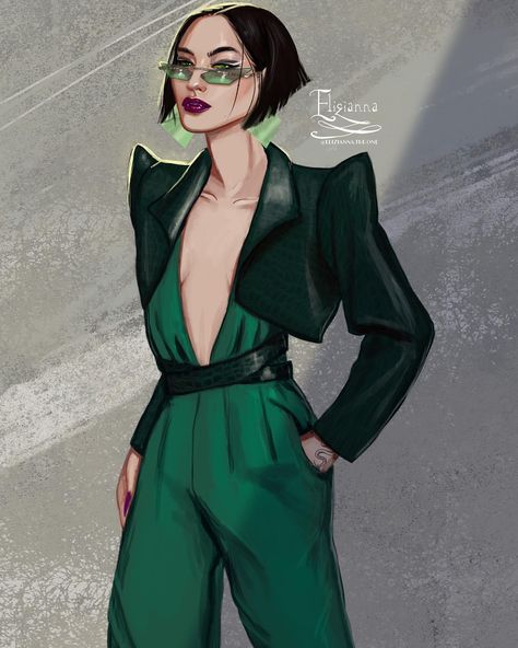 The Viper Queen. Baby! Slay! Look at this shoulder pads! I freakin love it. Also for some reason I wanted to have at least ONE character… | Instagram Sara J Maas, Book Fanart, Escape Reality, The Underworld, Wearing Glasses, Crescent City, Hair Color For Black Hair, City House, Sarah J Maas