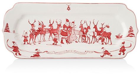 Juliska Reindeer Hostess Tray. Christmas decor, Christmas kitchen design, affiliate, gift for mother Juliska Country Estate, Christmas Hostess, Games Christmas, Reindeer Games, Holiday Essentials, Decorative Trays, Holiday Entertaining, Country Estate, Christmas Kitchen